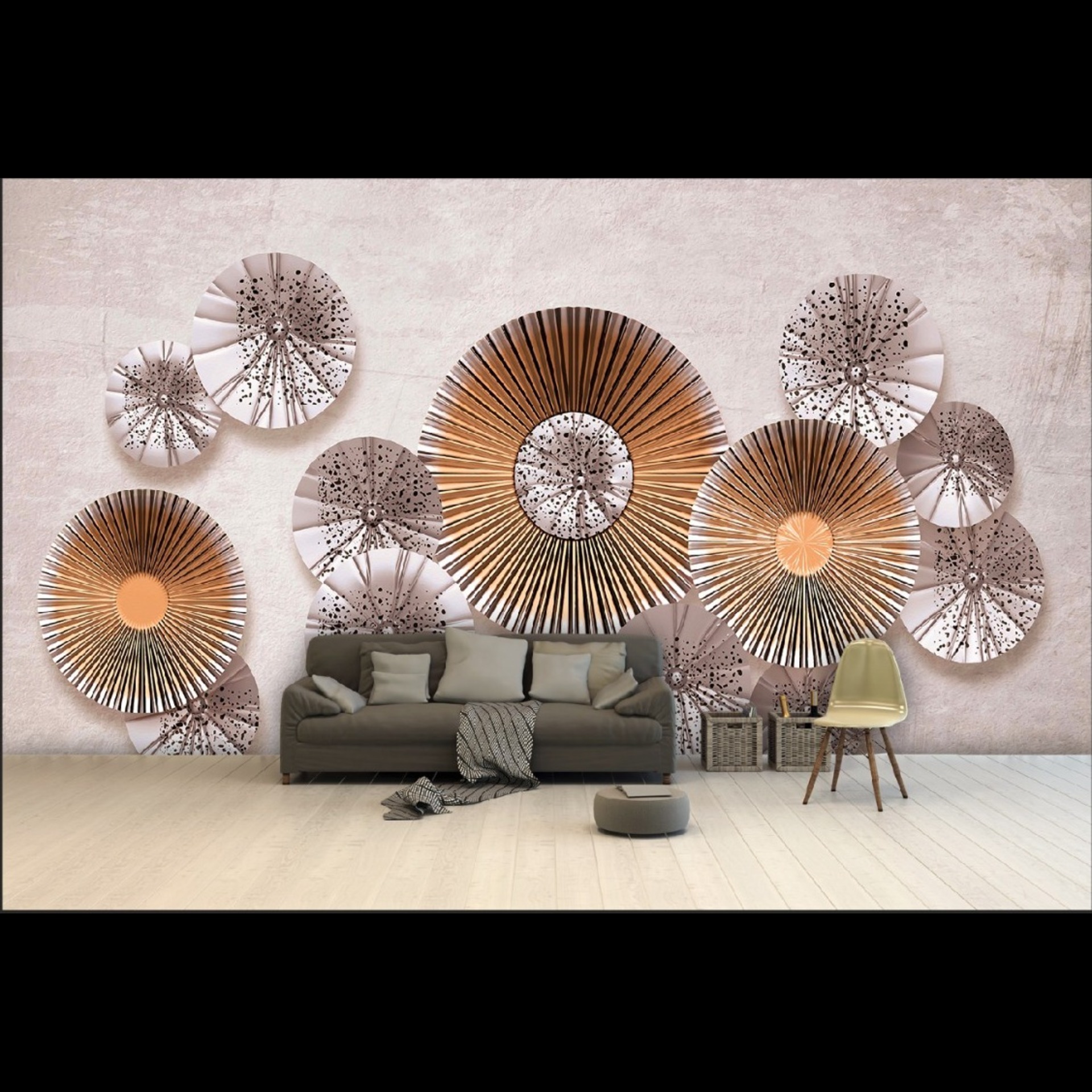 Argyle Harlequine pattern wallpaper