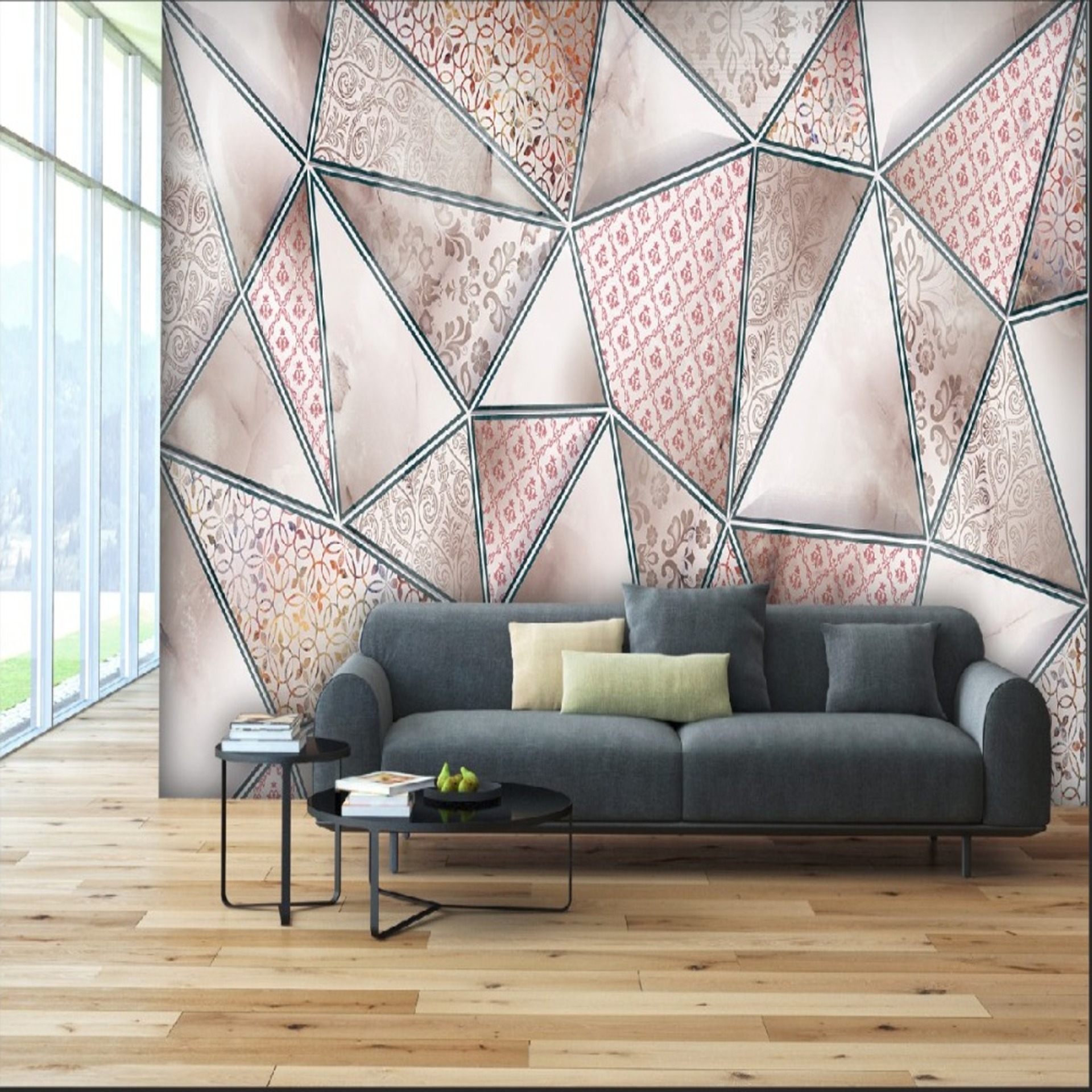 Mosaic pattern abstract wallpaper