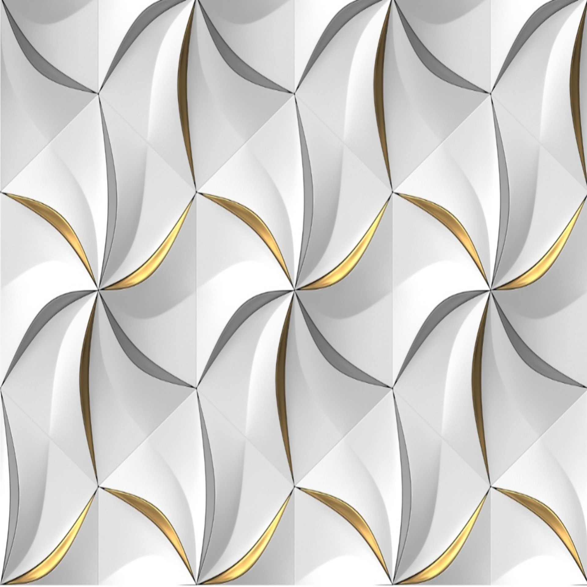 Modern geometric circle wallpaper for office space