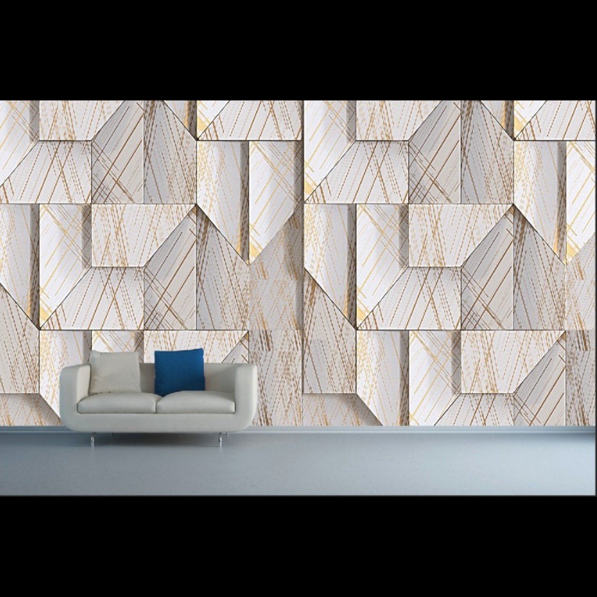 Geometric pattern wallpaper